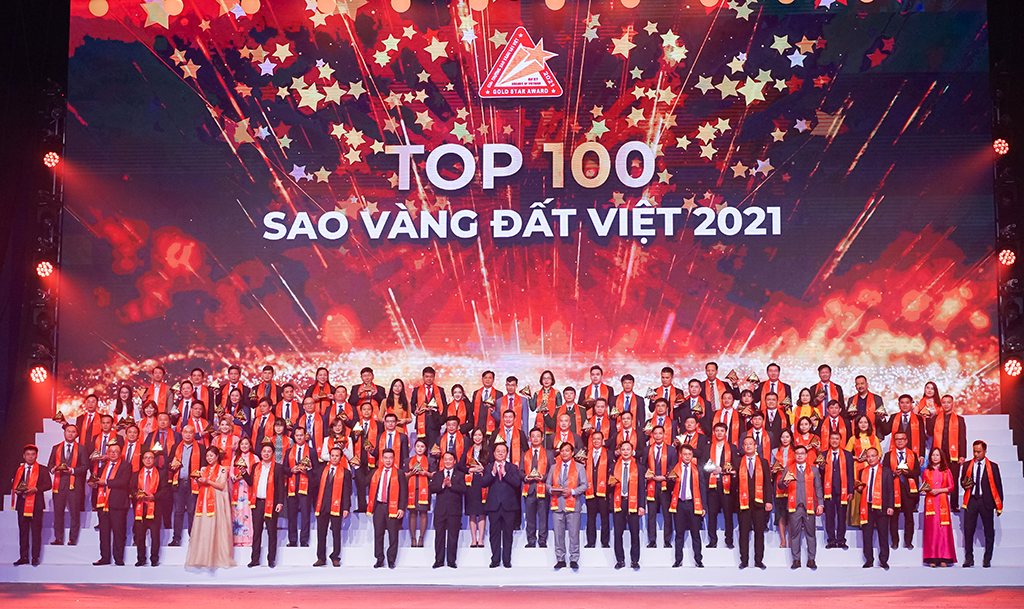 DOMESCO VINH DỰ NẰM TRONG TOP 100 SAO VÀNG ĐẤT VIỆT 2021