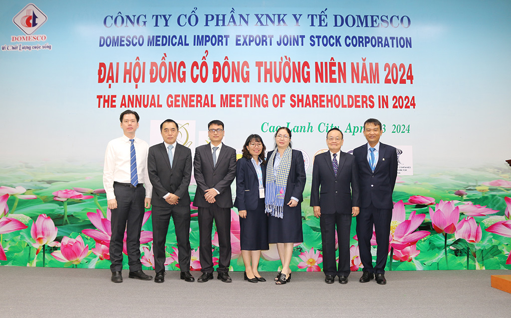 DOMESCO TỔ CHỨC THÀNH CÔNG ĐẠI HỘI ĐỒNG CỔ ĐÔNG THƯỜNG NIÊN NĂM 2024