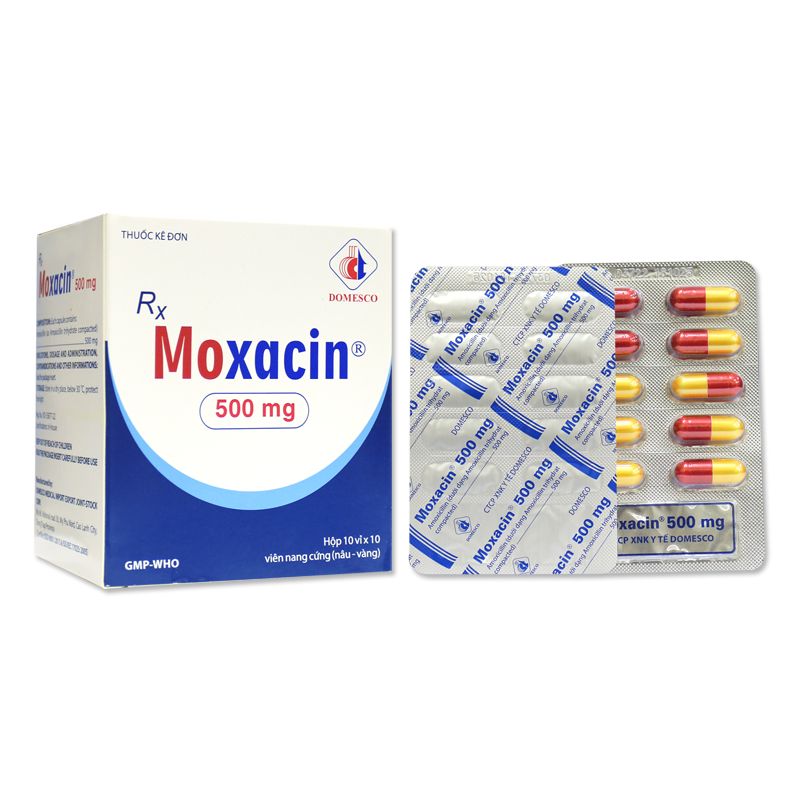 MOXACIN 500MG (NÂU VÀNG)